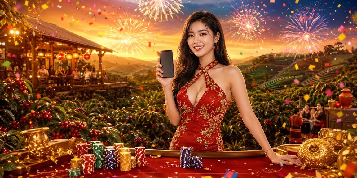 Không gian cà phê Buôn Ma Thuột thư giãn bên cạnh màn hình nạp tiền trực tuyến
